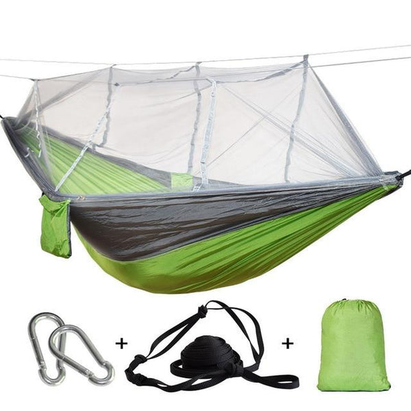 Hamac Camping Gris Pomme 