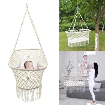 Lit Bebe Suspendu Macramé 