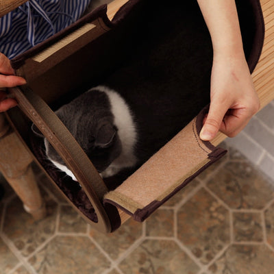 Hamac pour Chat Radiateur en Bambou Naturel