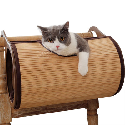 Hamac pour Chat Radiateur en Bambou Naturel