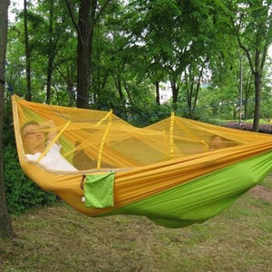 Hamac Camping Orange Vert
