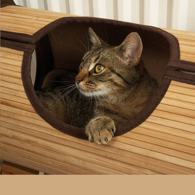 Hamac pour Chat Radiateur en Bambou Naturel