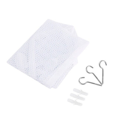 Hamac Rangement Peluches Blanc