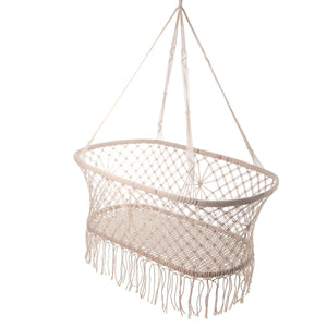 Lit Bebe Suspendu en Macramé 