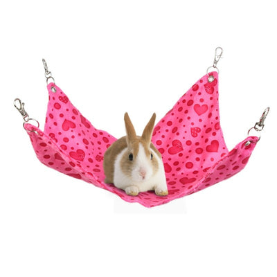 Hamac pour Lapin en Peluche Rose 
