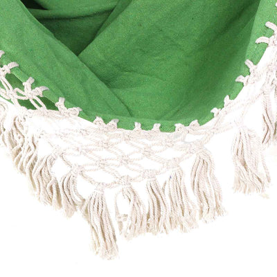 Fauteuil Suspendu Bohème Vert détails 