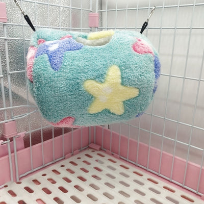 Hamac pour Rongeur Cylindre Suspendu Bleu