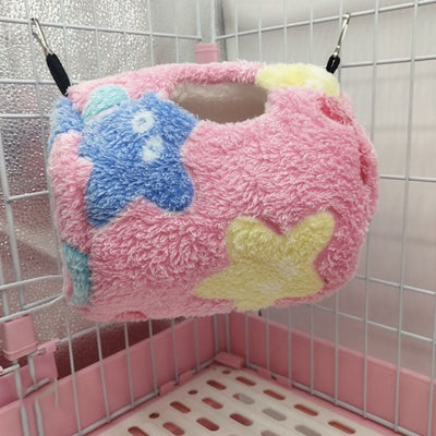 Hamac pour Rongeur Cylindre Suspendu Rose 