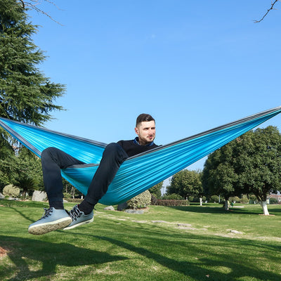 Hamac de Voyage XXL Gris Cyan | Hamac Zen